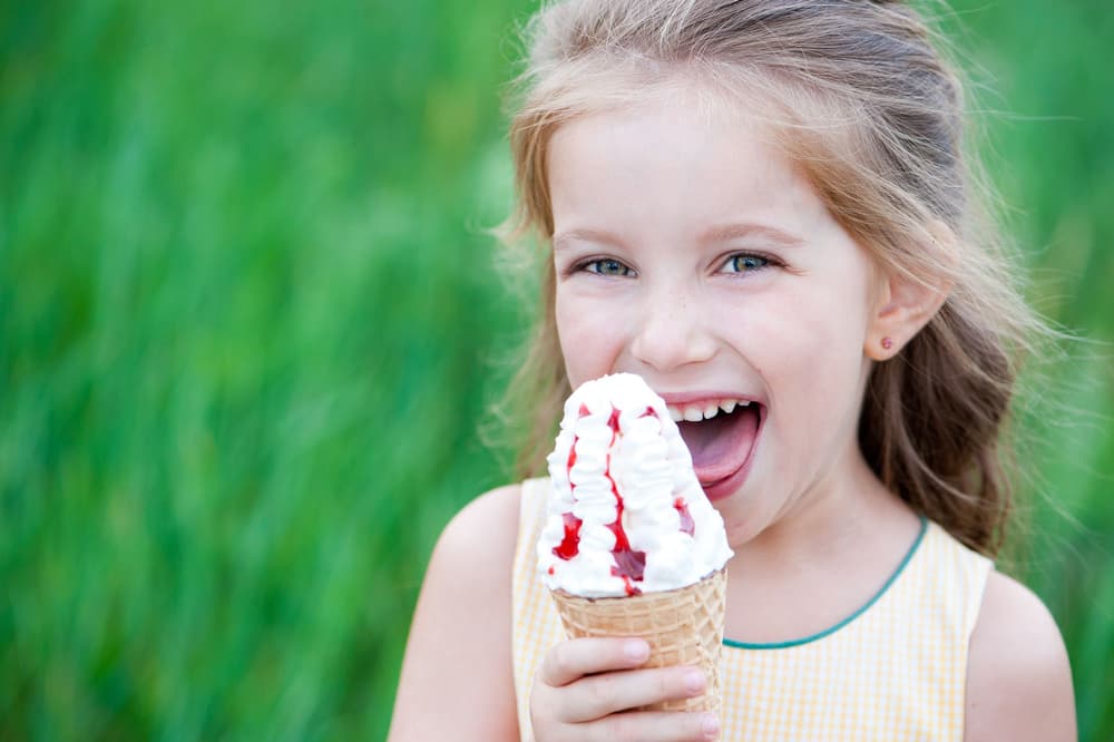 Czy chore dziecko może jeść lody?