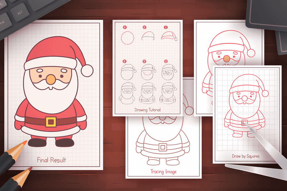 Jak narysować mikołaja, renifera i elfa – krok po kroku Jak narysować mikołaja, renifera i elfa – krok po kroku