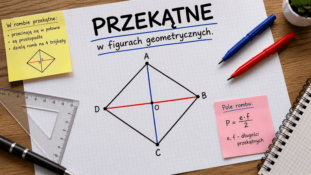 Jak obliczyć przekątną? Kwadrat, prostokąt, romb i trapez Jak obliczyć przekątną? Kwadrat, prostokąt, romb i trapez